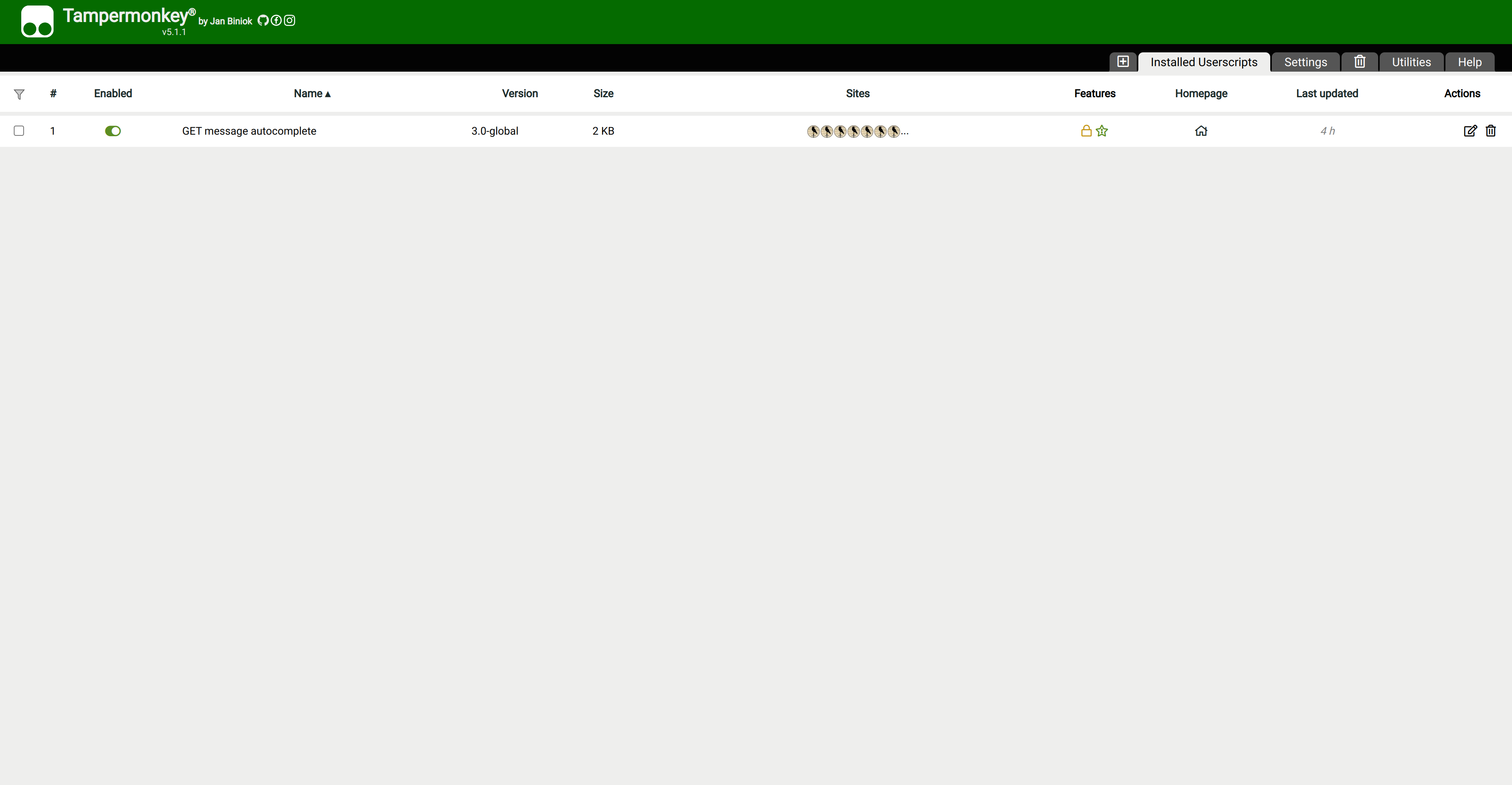 Menu tampermonkey